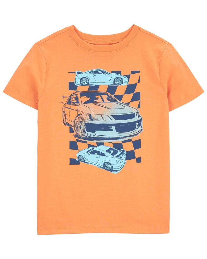 Orange Kid Race Car Graphic Tee | carters.com