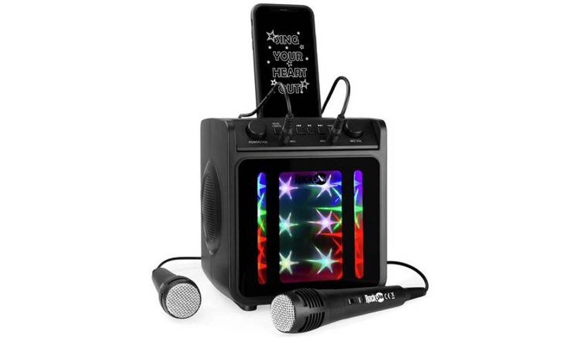 RockJam SingCube 10Watt Bluetooth Karaoke Machine - Two Mics