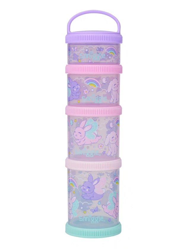 Blast Off Snack & Stack Container X4 Lilac - Smiggle Online