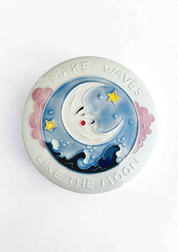 Pre-Order - Make Waves Ceramic Trinket Box