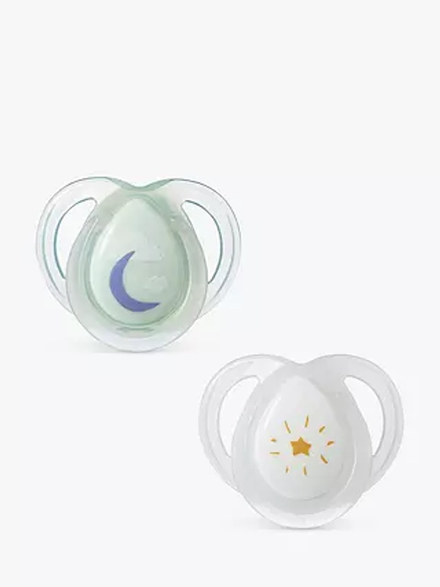 Tommee Tippee Night Time Soother, 0-6 Months, Pack of 2