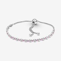 Pink & Clear Sparkle Sliding Armband | Sterling zilver | Pandora BE