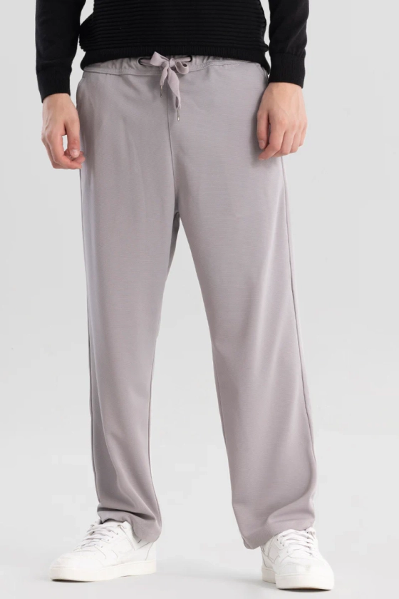 StrideFlex Light Grey Korean Trousers
