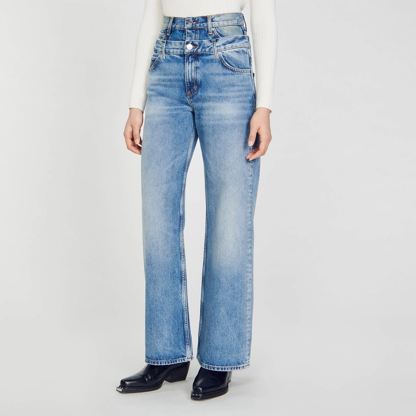 Double-belted jeans | Sandro RE