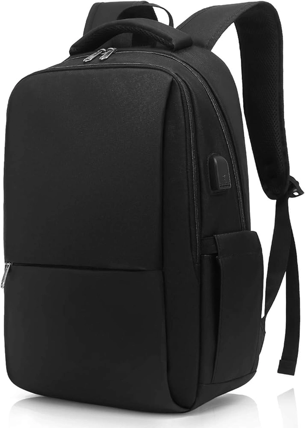 Besttravel Laptop Backpack, Business Travel Backpack with Charging Port, Water Resistant Laptop Rucksack, Anti-Theft Backpack for Men Women, Fits 15.6-inch Laptop School Bag