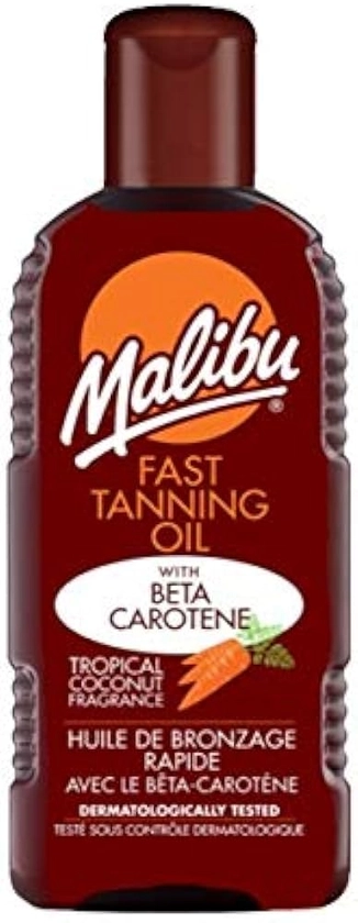 Malibu Fast Tanning Oil With Beta Carotene And Vitamin E 200ml