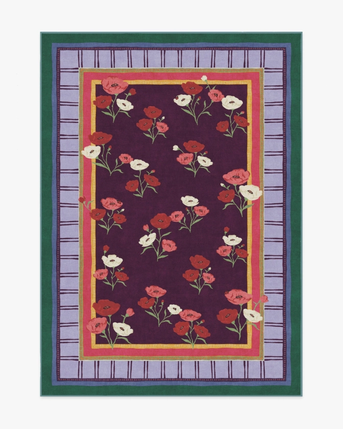 Iris Apfel Ambroeus Royal Plum Tufted Rug | Ruggable