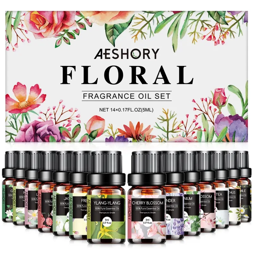 Floral Essential Oils Set Fragrance Oil Diffusers - Temu