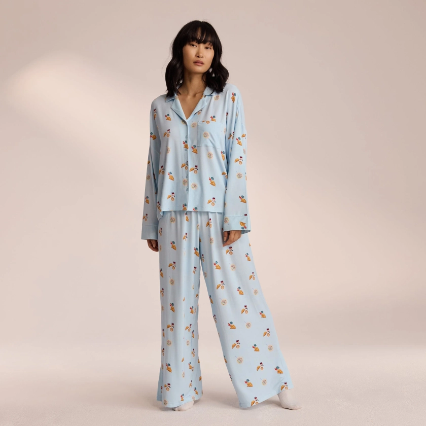 Modal Pyjama Bottoms - Blue