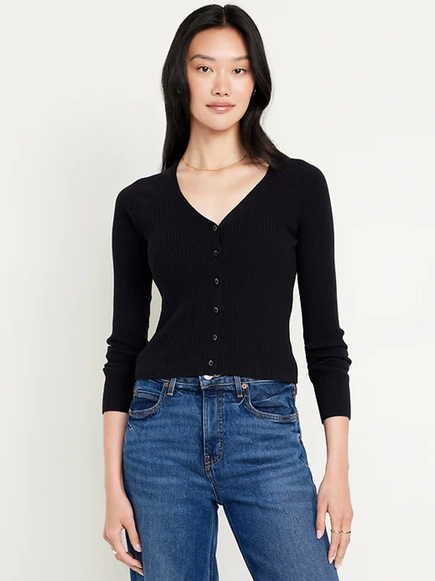 SoSoft Lite Ribbed Crop Cardigan