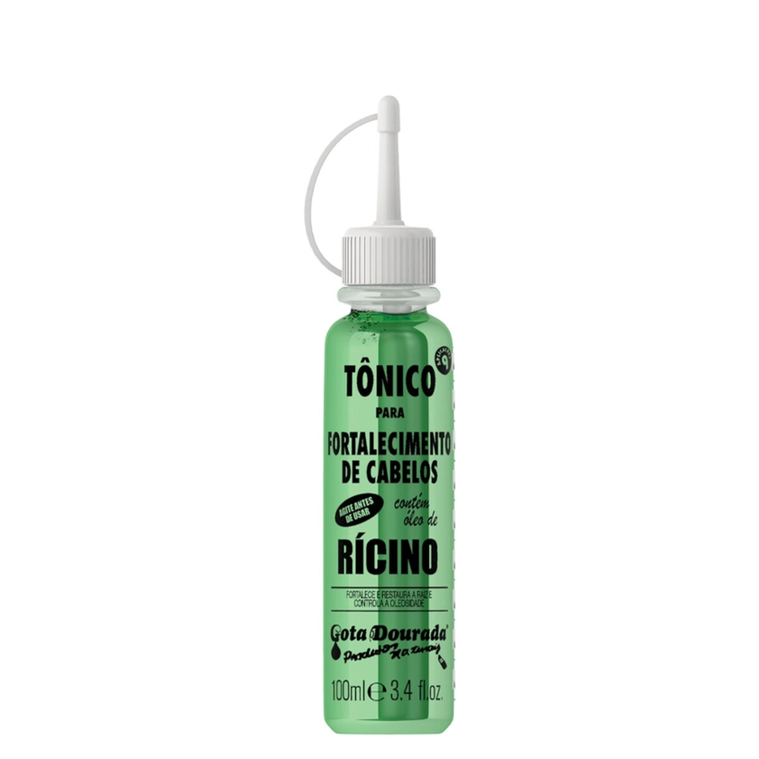 Gota Dourada Tónico de Fortalecimento Capilar - Óleo de Rícino - 100ml