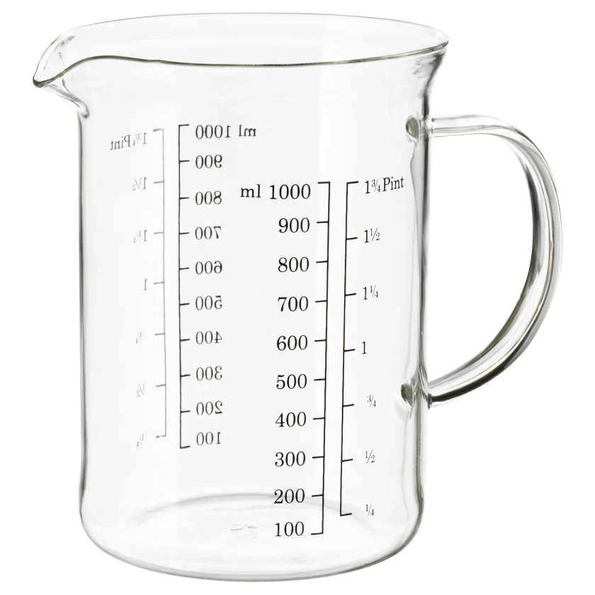 VARDAGEN pichet doseur, verre, 1.0 l - IKEA