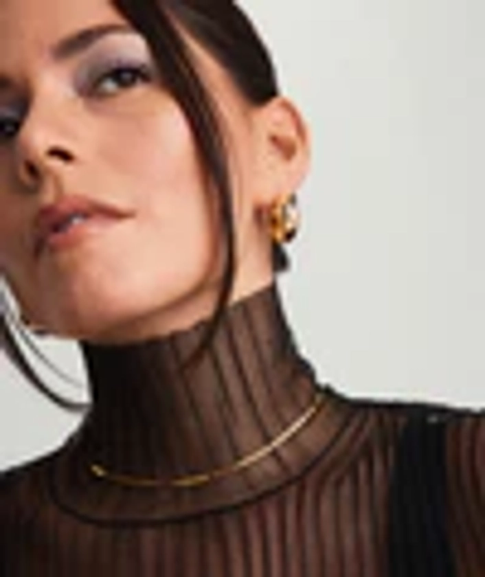 Gold Vermeil Sculptural Hoop Earrings - Jewelry | Mejuri