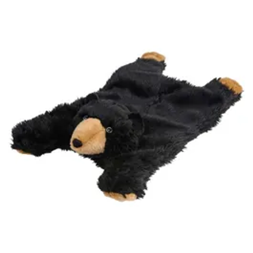 Mix or Match 30 Bear Plush Dog Blanket Black 56cm