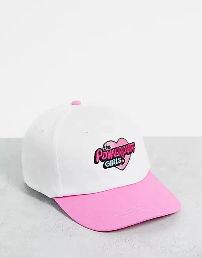 Skinnydip X Powerpuff Girls logo trucker cap in light pink | ASOS