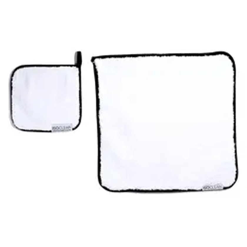 ISOCLEAN Makeup Brush Microfibre Cleaning Cloth Towel - 1200GSM - Pack Of 1 - White