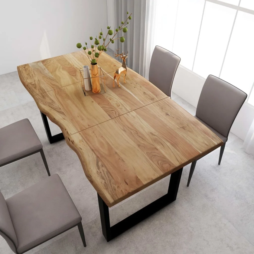 Table de salle à manger 180x90x76 cm Bois d'acacia massif vidaXL