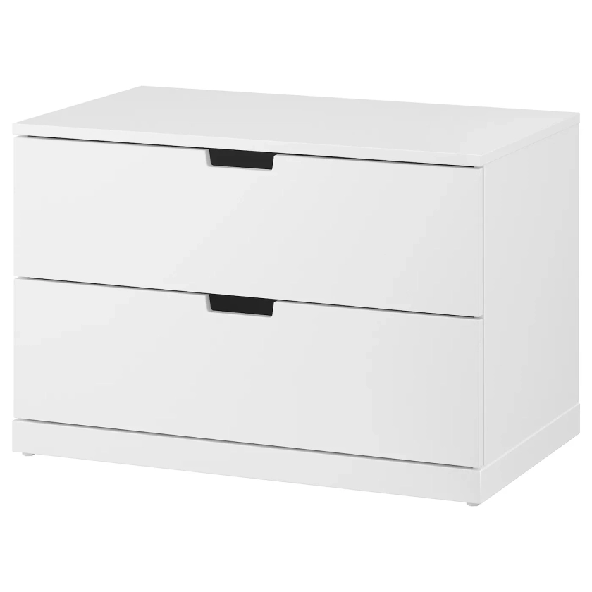 NORDLI commode 2 tiroirs, blanc, 80x54 cm - IKEA