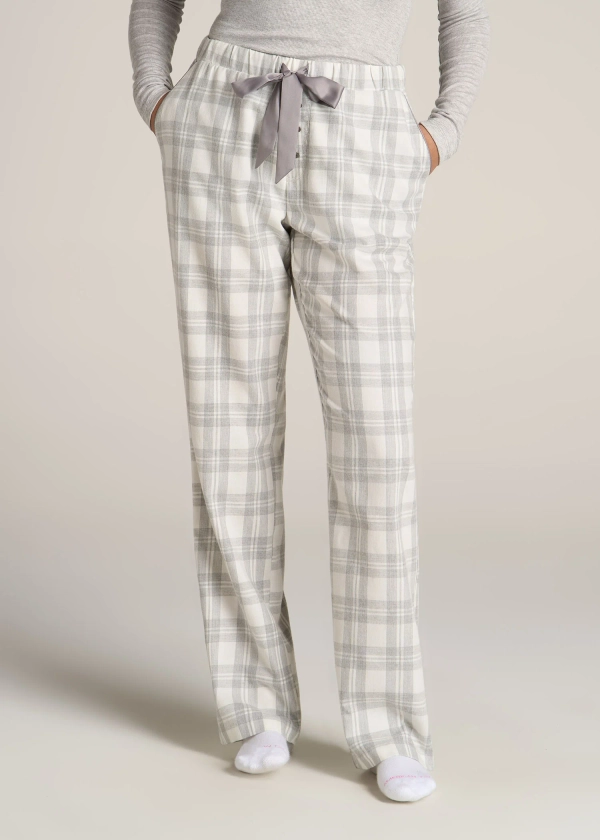 Open-Bottom Flannel Women’s Tall Pajama Pants | American Tall