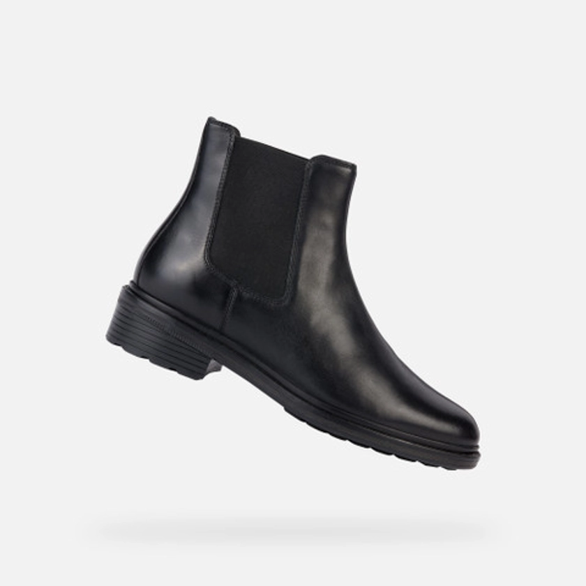 Geox® WALK PLEASURE E: Chelsea Boots black Woman | Geox®