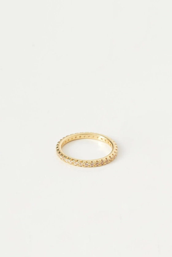 Pave ring - Gull - Dame - Gina Tricot