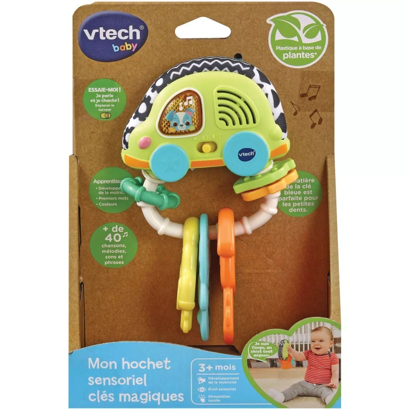 VTECH BABY Mon hochet sensoriel clés magiques (plastique à base de plantes)