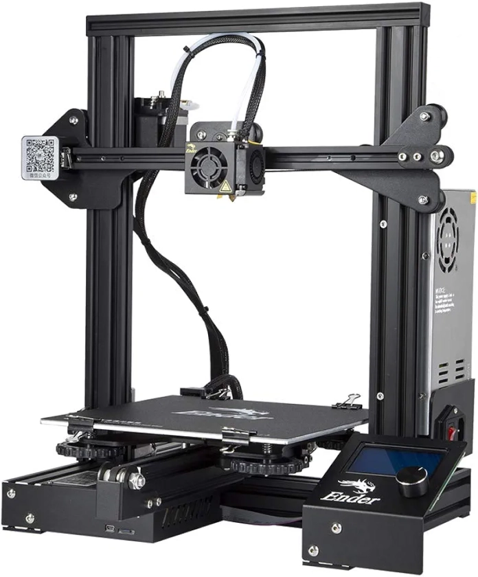 Imprimante 3D Creality Ender 3 - Taille d'impression 220 * 220 * 250mm, Dispositif de Protection de l'alimentation, Impression Reprenez, Assemblage DIY pour Enfants Étudiants et Makers