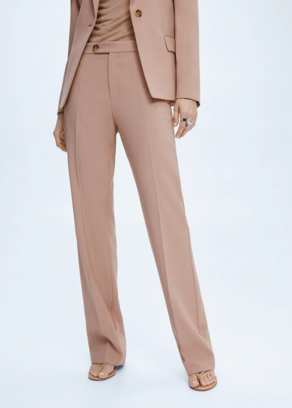 Pantalon droit costume - Femme | MANGO OUTLET France métropolitaine