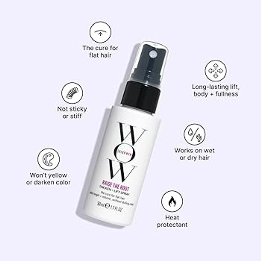 COLOR WOW Raise the Root Thicken + Lift Spray - All-Day Volume for Fine, Flat Hair without dulling color