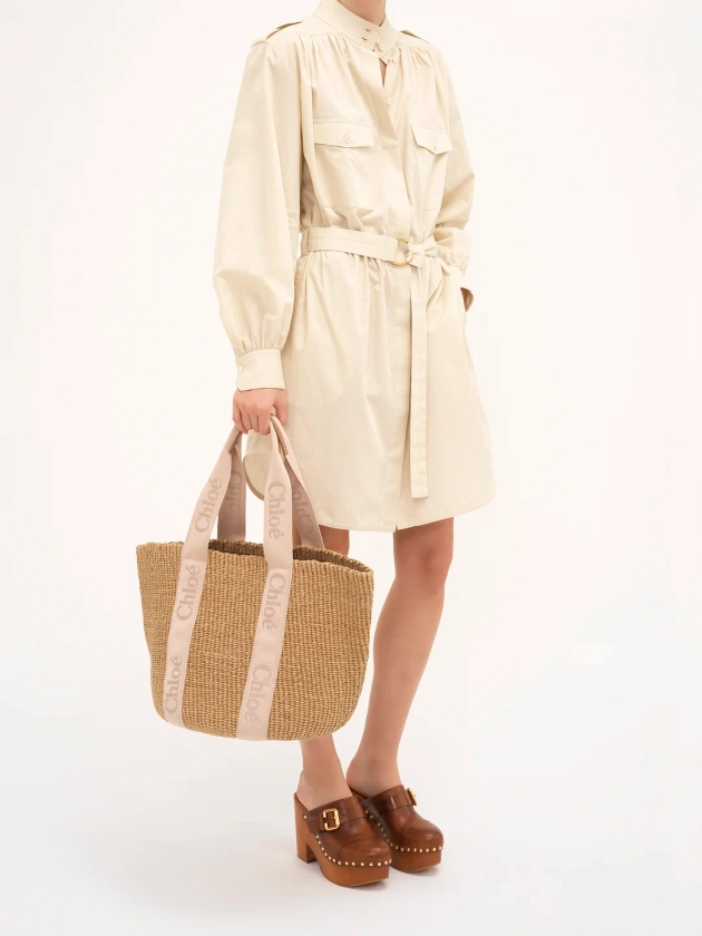 Chloé Large Woody Basket In Natural Fibers | Chloé MY