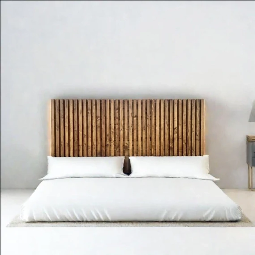 Headboard | Height 80 | Kobushi - Handmade with solid wood - Perfect for bedroom