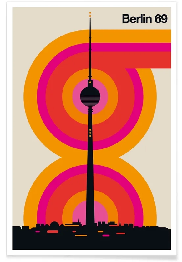 Berlin 69 vintage affiche