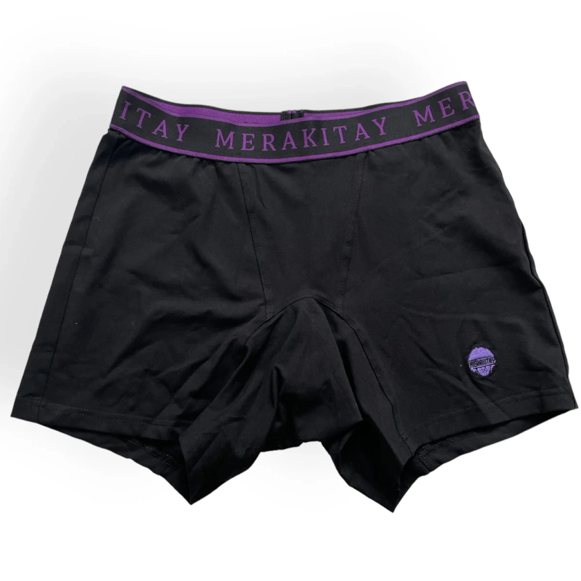 MerakiTay Royalty Black with Purple Boxer Briefs (PREORDERS)