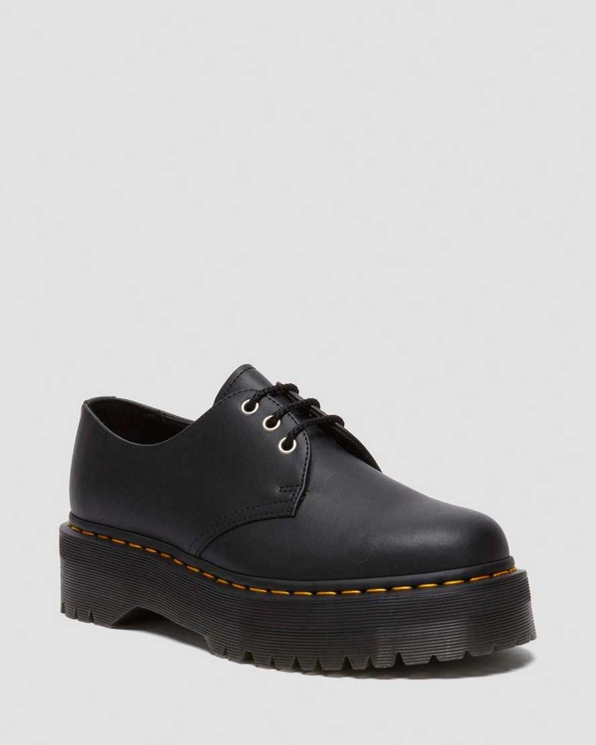 DR MARTENS Chaussures plateformes Quad 1461 en cuir reconditionné