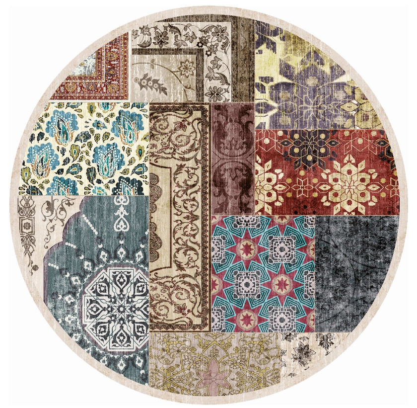 Tapis rond - Linosa (multi)