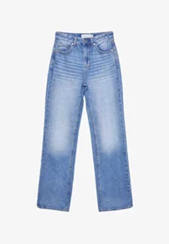 Stradivarius Jean droit - light blue/bleu clair - ZALANDO.FR