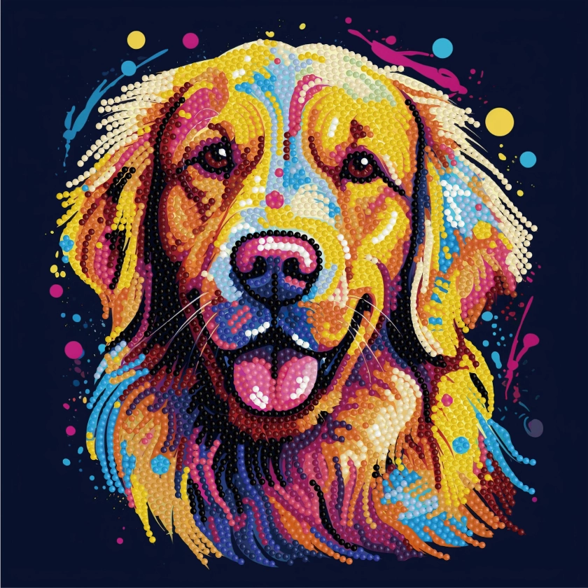 DIAMOND DOTZ® Colorful Lab Special Edition Diamond Painting Kit