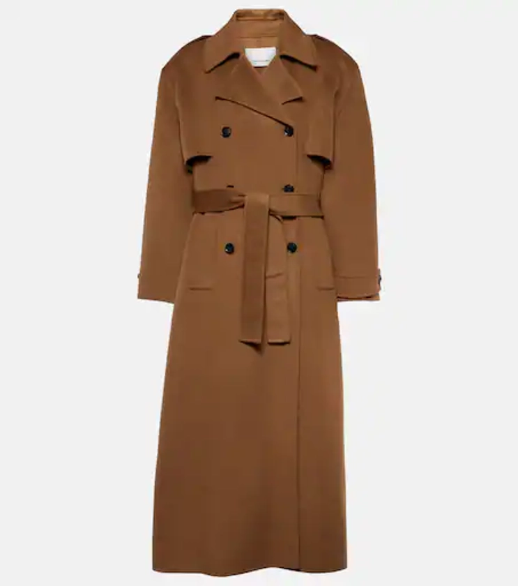 Nikola wool and cashmere trench coat in brown - The Frankie Shop | Mytheresa