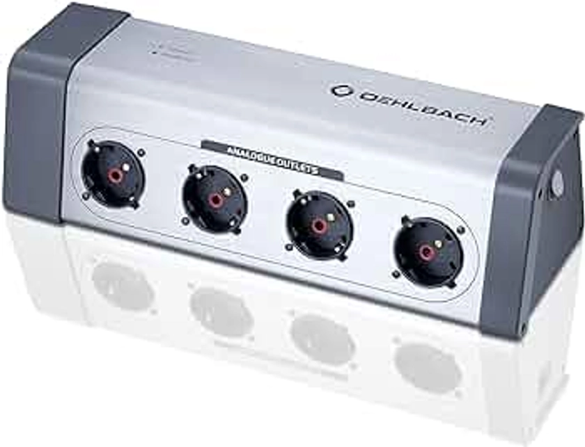 Oehlbach XXL Powersocket 908 - High-end Multiple Power Strip for Hi-Fi Devices, Surge Protection - 4 Filtered Slots - Silver : Amazon.nl: Electronics & Photo