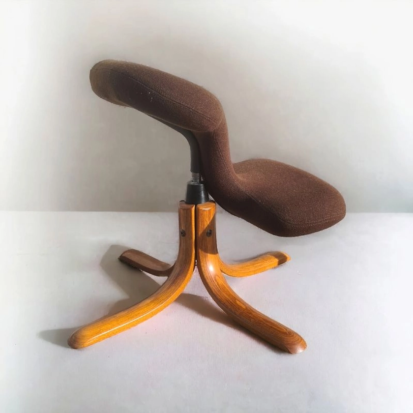Chaise ergonomique Scandinave Vintage Rybo Balans (Danois)