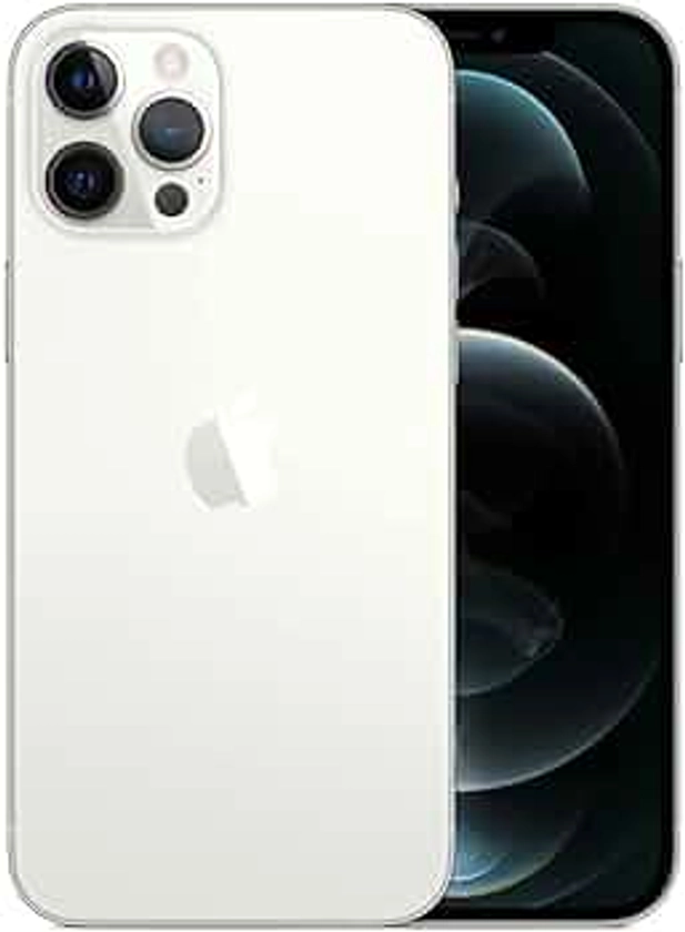Apple iPhone 12 Pro Max, 128GB, Silver - Fully Unlocked (Renewed)