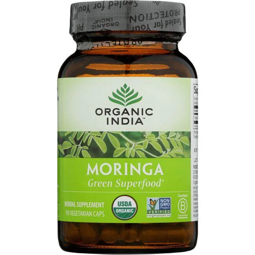 Organic India Moringa 700 mg 90 Veg Caps - Swanson®