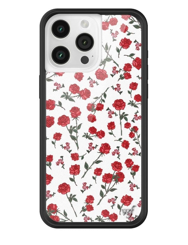 Wildflower Red Roses iPhone Case
