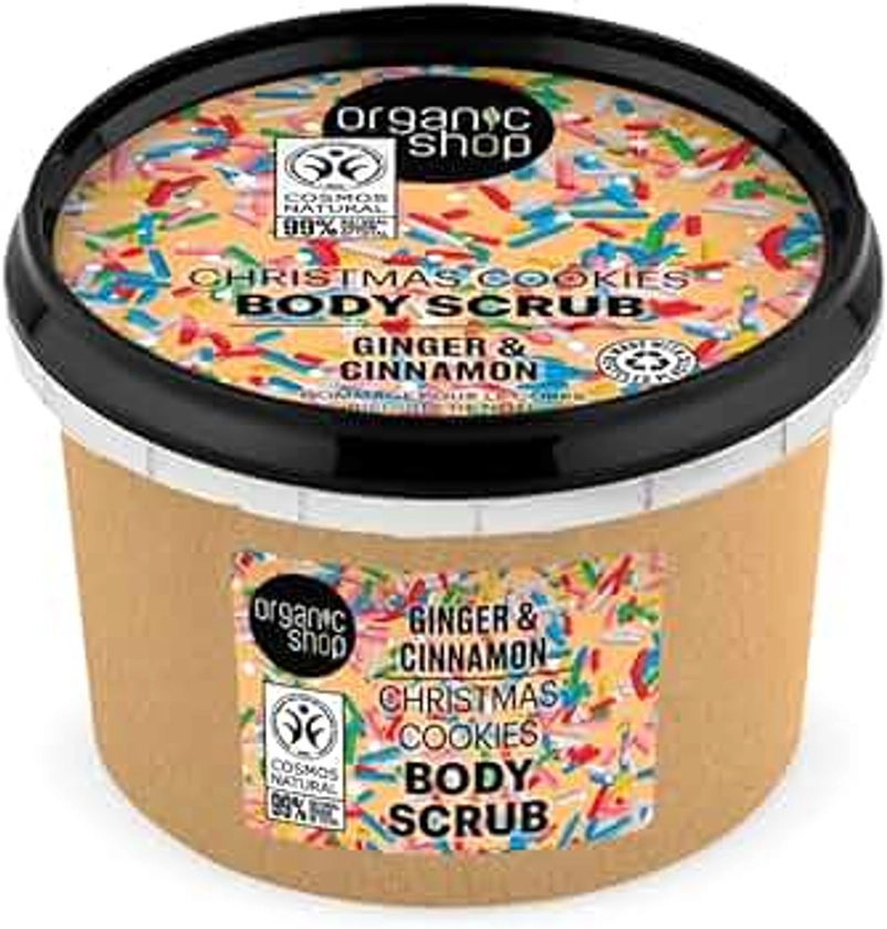 Organic Shop Christmas Cookies Body Scrub Ginger and Cinnamon (250ml)