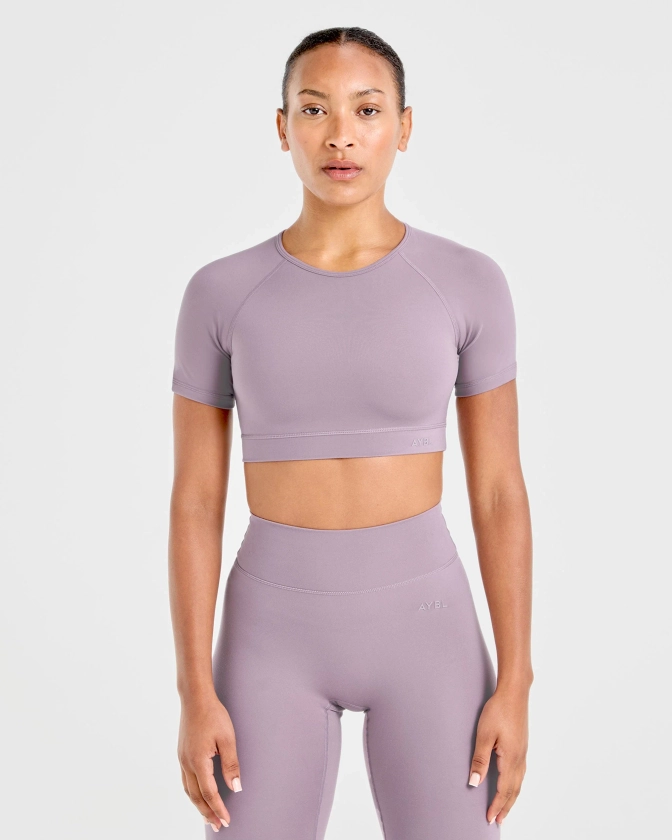 Staple Crop Top - Washed Olive