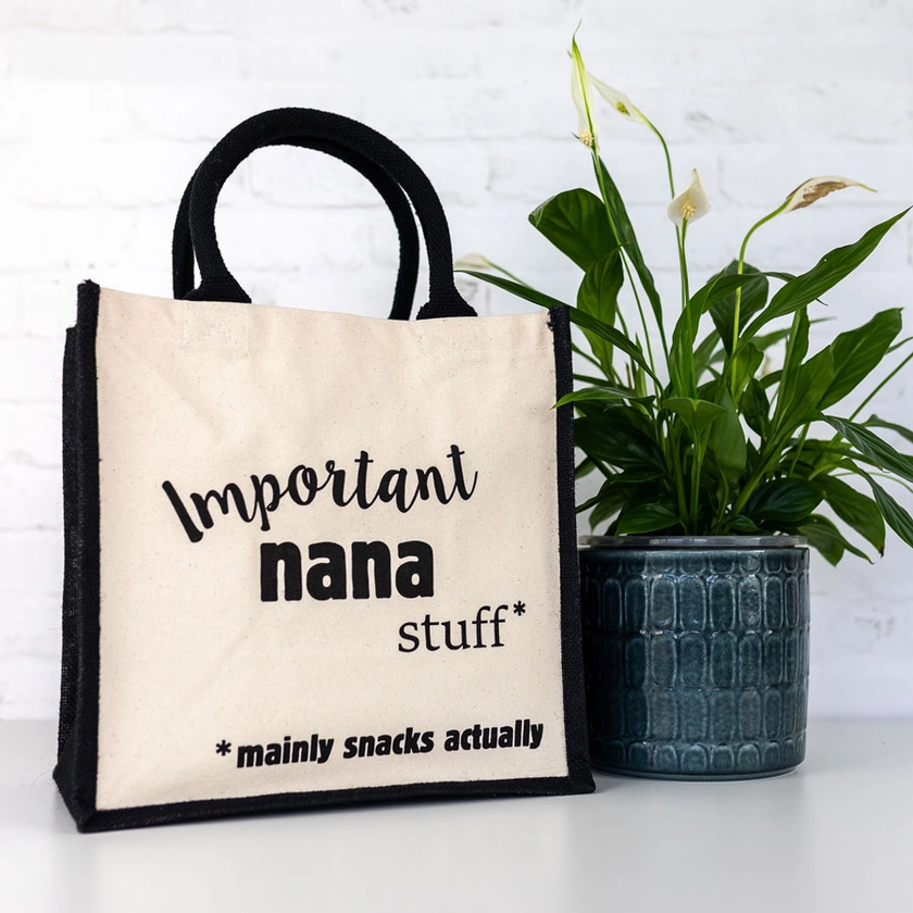 Important Nana Stuff Canvas Bag