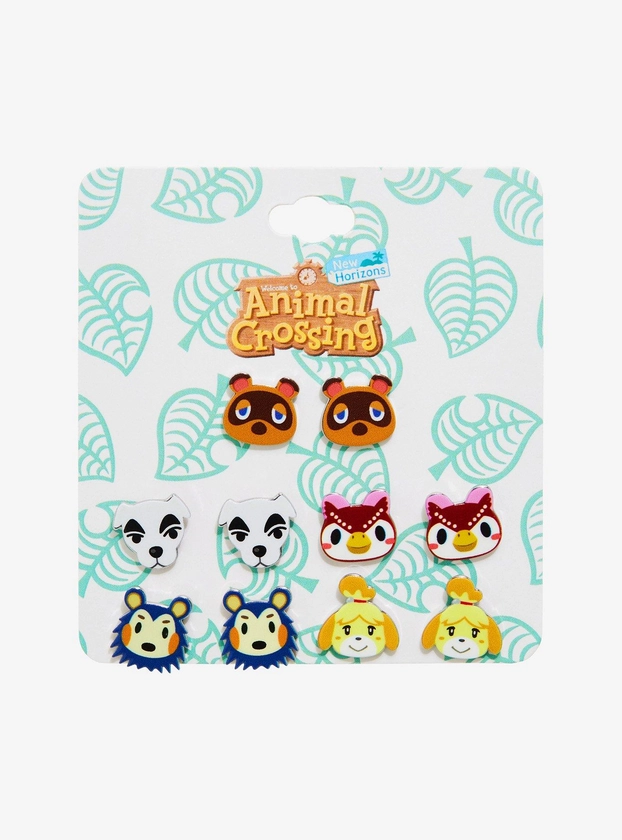 Animal Crossing Characters Stud Earring Set