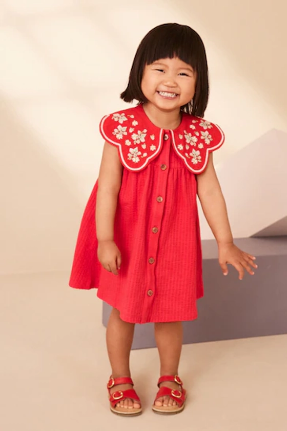 Buy Red Cotton Summer Dress (3mths-7yrs) from the Next UK online shop
