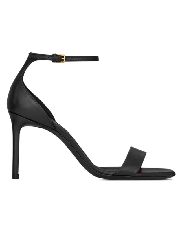 Shop Saint Laurent Amber Sandals in Leather | Saks Fifth Avenue