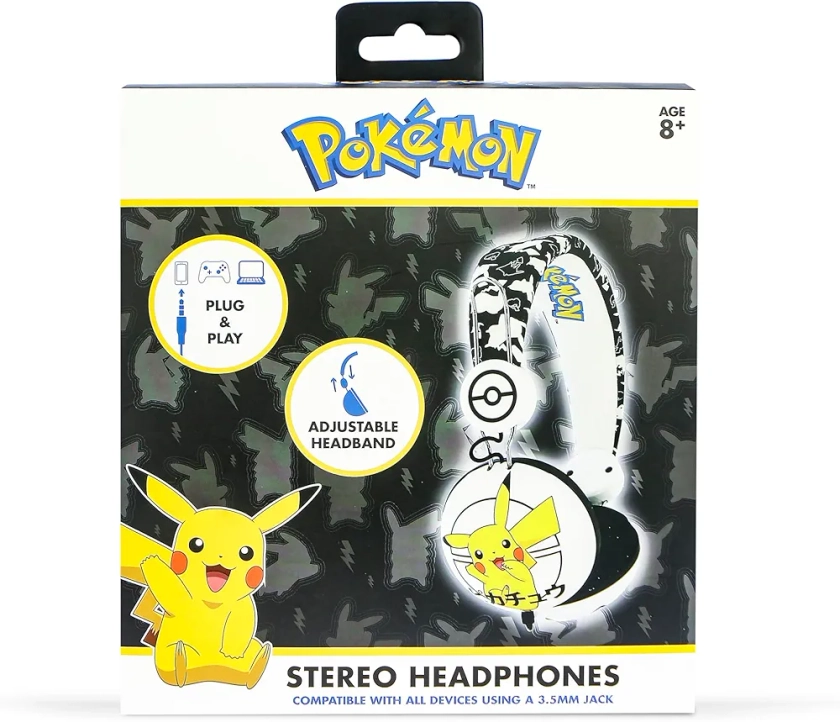 OTL Technologies Casque Audio Otl Pikachu Junior : Amazon.fr: High-Tech